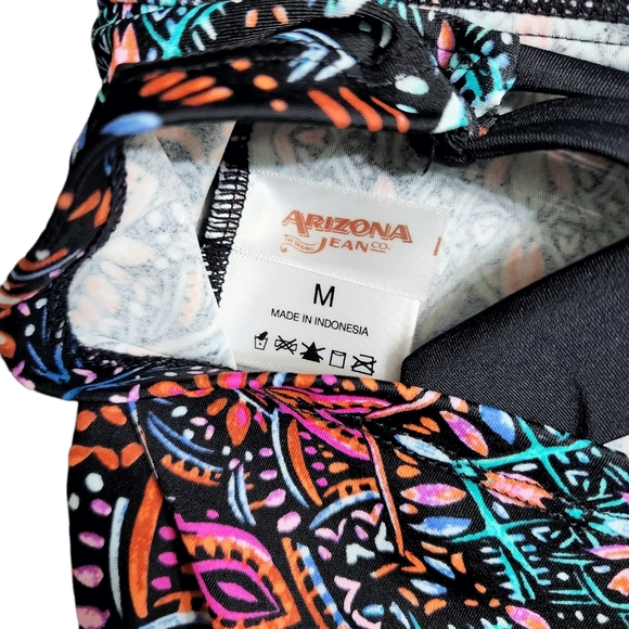 Boho Style Multicolor Halter Tankini Top | Arizona | M - Picture 4 of 7